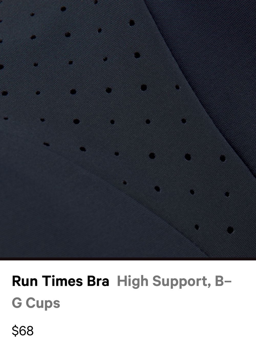 lululemon athletica Perforated Support Sports Bra - Royal Blue - Picture 8 of 11